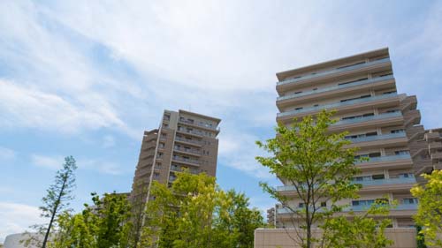 滋賀県内のマンション群