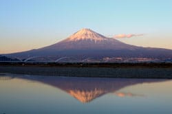 富士五湖から見える富士山