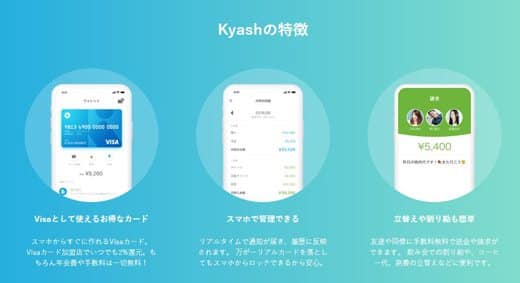 Kyashはバーチャルとリアルで使えるプリペイドサービス