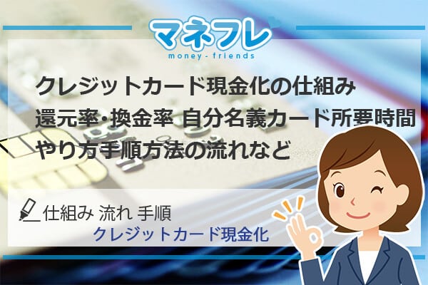 仕組み(還元率･換金率)や自分名義カード所要時間～準備期間のやり方手順方法の流れまで